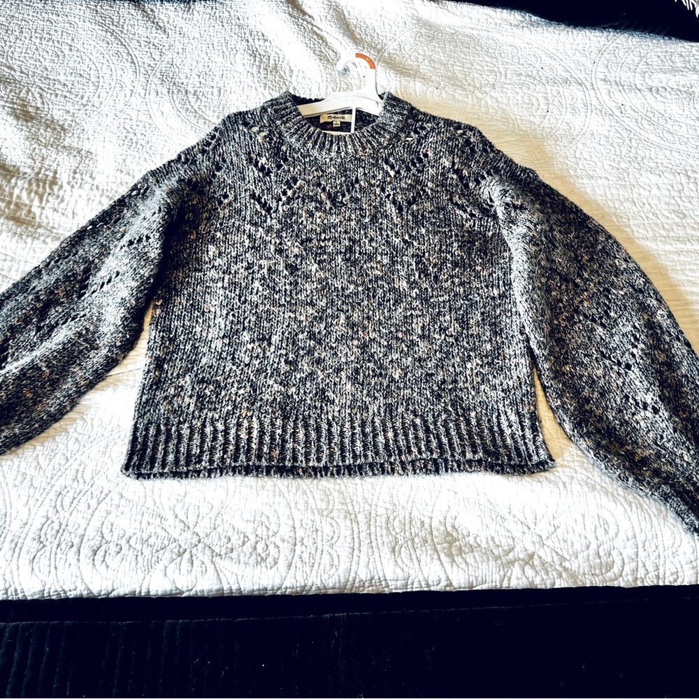 Gray Knit Women's Sweater